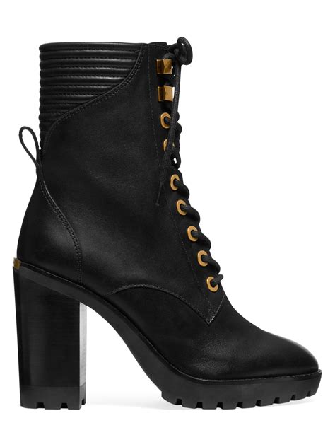 michael michael kors bastian lace up booties